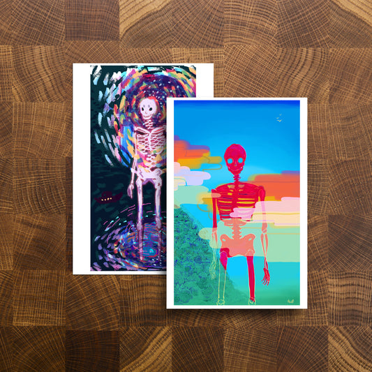 Colourful Skeleton prints: get the set or choose your fave